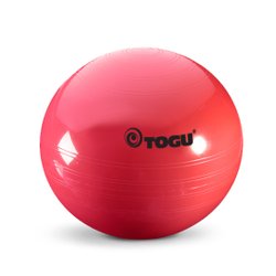 Gymball i rød på 55 cm. der passer til personer mellem 156-170 cm. i højden