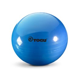 Gymball i blå på 75 cm. der passer til personer over 186 cm. i højden